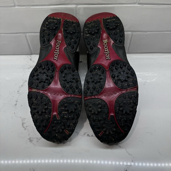 Footjoy Greenjoys Mens 10.5 M Golf Shoes White Brown Saddle - Picture 14 of 15